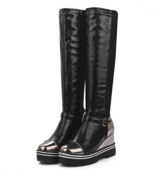 Wedges Heels Women's Boots Winter Platform Slip on Knee High Boots Women Fashion Height Increasing Casual Red Black Women Shoes1
Wedges Heels Women's Boots Winter Platform Slip on Knee High Boots Women Fashion Height Increasing Casual Red Black Women Shoes1