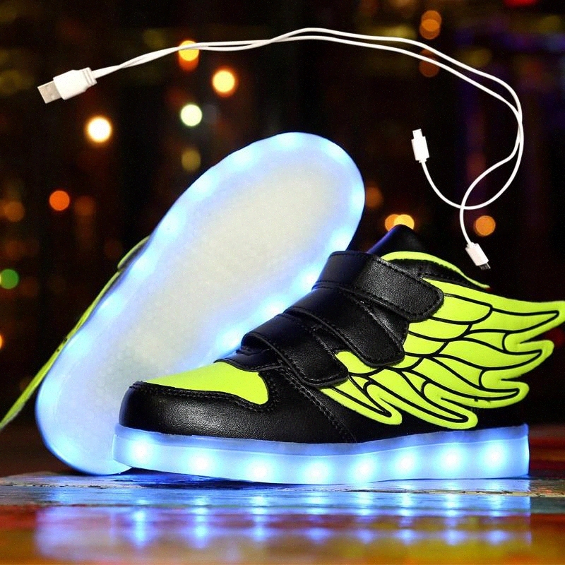 2020 Kids Light up Shoes with wing Children Led Shoes Boys Girls Glowing Luminous Sneakers USB Charging Boy Fashion #xn9H
2020 Kids Light up Shoes with wing Children Led Shoes Boys Girls Glowing Luminous Sneakers USB Charging Boy Fashion #xn9H