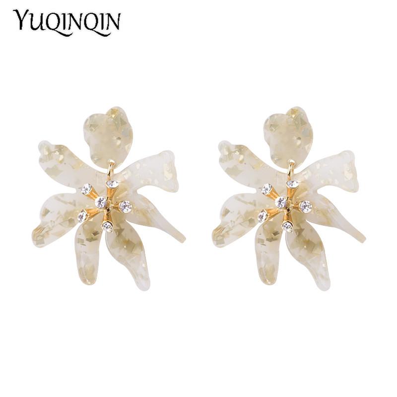 Classic Dangle Fashion Acetate Resin Flower Crystal Earrings for Women Big Acetic Acid Dangling Acrylic Earring Metal Jewelry
Classic Dangle Fashion Acetate Resin Flower Crystal Earrings for Women Big Acetic Acid Dangling Acrylic Earring Metal Jewelry