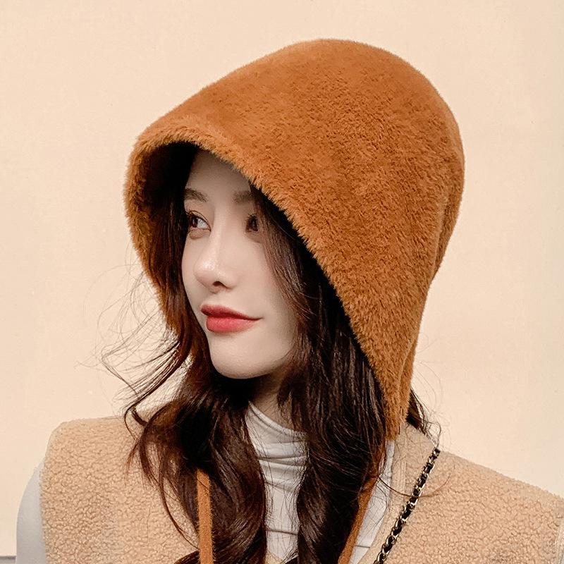 Sparsil Women Winter Beanies Hat Fake Mink Cashmere Caps With Button Drawstring, Black
Sparsil Women Winter Beanies Hat Fake Mink Cashmere Caps With Button Drawstring, Black