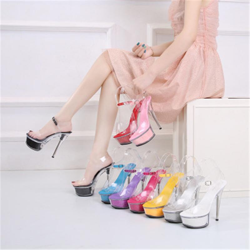 Summer Candy Colors Sandals Women Walking Show Artifact Model High Heel Shoes 15cm Sexy Sequins Platform high-heel Shoes 34-43, Purple slippers
Summer Candy Colors Sandals Women Walking Show Artifact Model High Heel Shoes 15cm Sexy Sequins Platform high-heel Shoes 34-43, Purple slippers