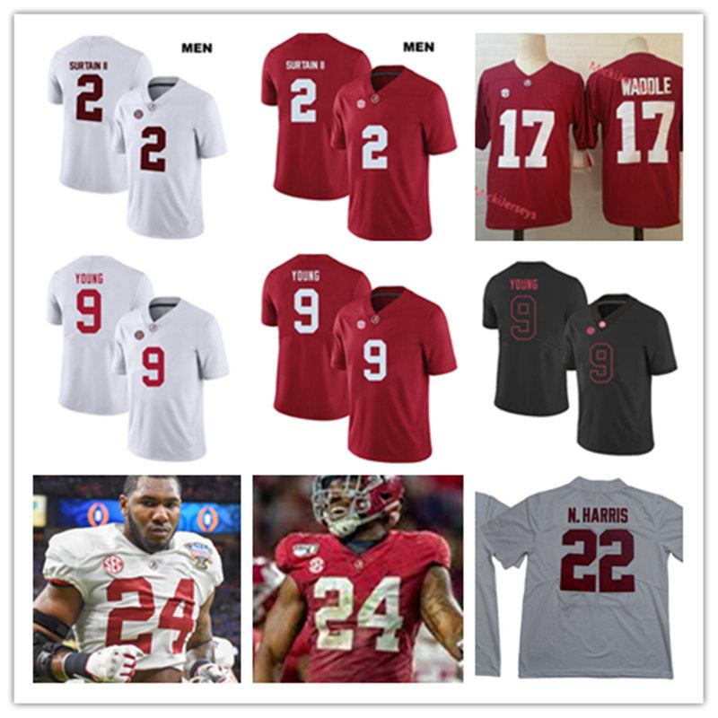 Mens Alabama Crimson Tide Bryce Young Football Jersey 2 Patrick Surtain II #22 Najee Harris 17 Jaylen Waddle 24 Trey Sanders Alabama Jersey, Black
Mens Alabama Crimson Tide Bryce Young Football Jersey 2 Patrick Surtain II #22 Najee Harris 17 Jaylen Waddle 24 Trey Sanders Alabama Jersey, Black