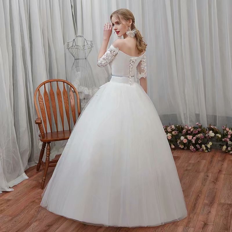 2021 New a Bride, Longue Soiree Robe Dressed As Simple Bride Lace Tulle Half LBTQ, Ivory white
2021 New a Bride, Longue Soiree Robe Dressed As Simple Bride Lace Tulle Half LBTQ, Ivory white