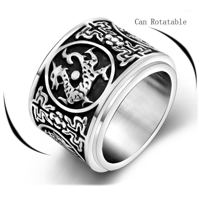 Dragon, White Tiger, Suzaku, basaltic Four Ancient mythical beasts of China Cool Rotation Ring for Men1
Dragon, White Tiger, Suzaku, basaltic Four Ancient mythical beasts of China Cool Rotation Ring for Men1