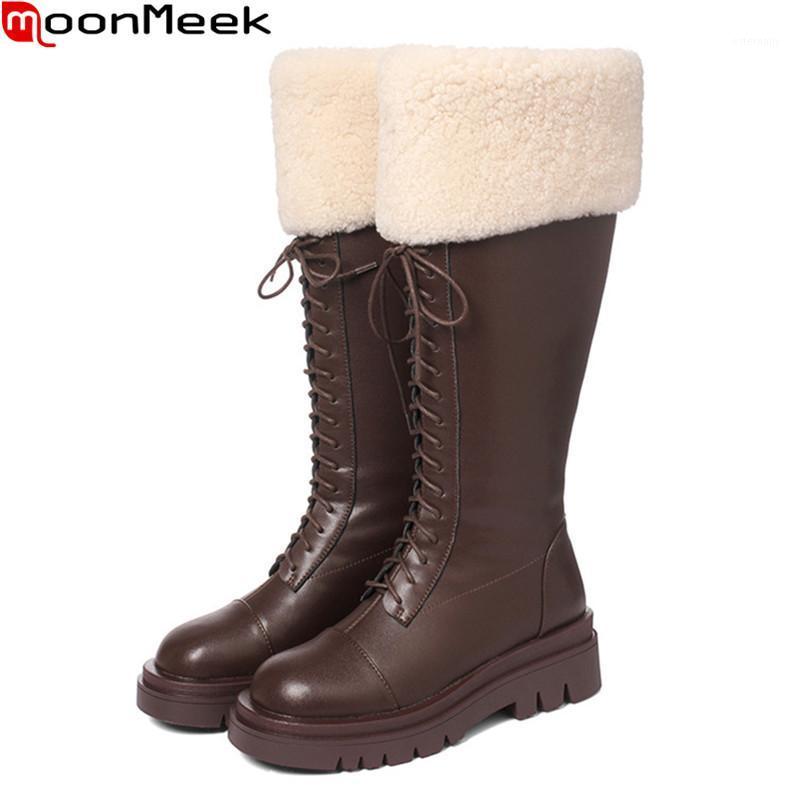 MoonMeek 2021 Genuine Leather Boots Fashion Lace Up Thick Heels Square Toe Winter Boots Winter Keep Warm Knee High1, Beige
MoonMeek 2021 Genuine Leather Boots Fashion Lace Up Thick Heels Square Toe Winter Boots Winter Keep Warm Knee High1, Beige