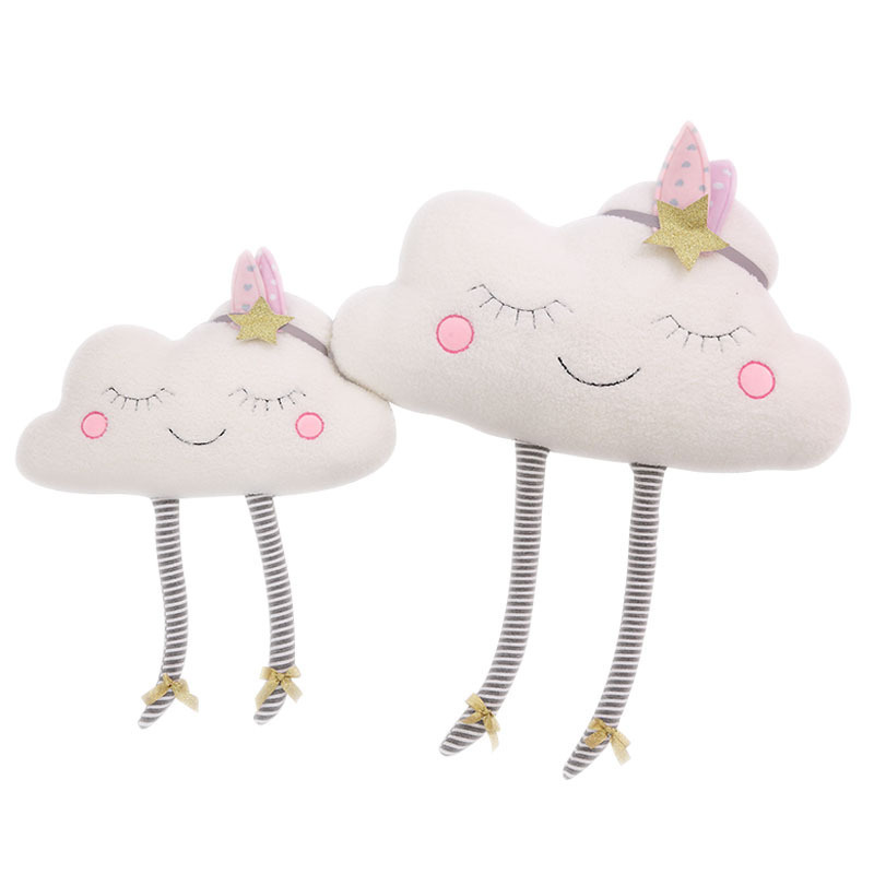 Baby Pillow Cloud Pattern Soft Cushion For Newborns Nordic Baby Room Decoration Plush Toys Cute Nursing Pillow Breastfeeding LJ201014