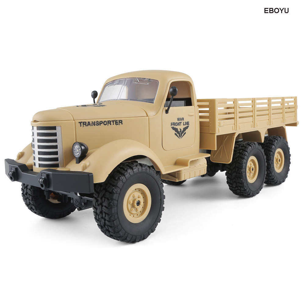 JJRC Q60 / JJRC Q61 1/16 RC Truck 2.4G 6WD/ 4WD RC Off-road Crawler Military Truck Army Car Children Gift Kids Toy for Boys RTR
JJRC Q60 / JJRC Q61 1/16 RC Truck 2.4G 6WD/ 4WD RC Off-road Crawler Military Truck Army Car Children Gift Kids Toy for Boys RTR