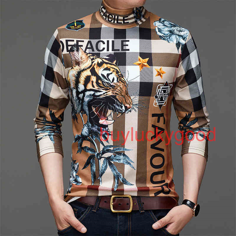 Brand Coat 2022 men's new fashion brand printed High Neck Shirt autumn long sleeve top, Black;brown
Brand Coat 2022 men's new fashion brand printed High Neck Shirt autumn long sleeve top, Black;brown