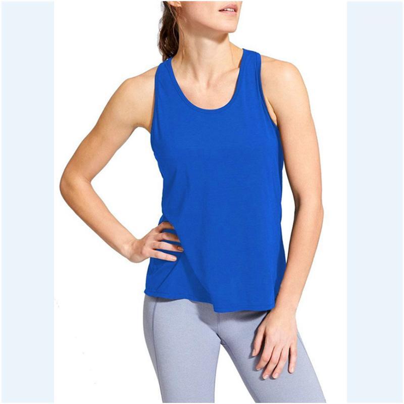 Women Sleeveless Sport Yoga Solid Flowy Cotton Racerback Tank Blouse Top Vest Femme Casual T Shirt 2020 new #A1, Blue
Women Sleeveless Sport Yoga Solid Flowy Cotton Racerback Tank Blouse Top Vest Femme Casual T Shirt 2020 new #A1, Blue