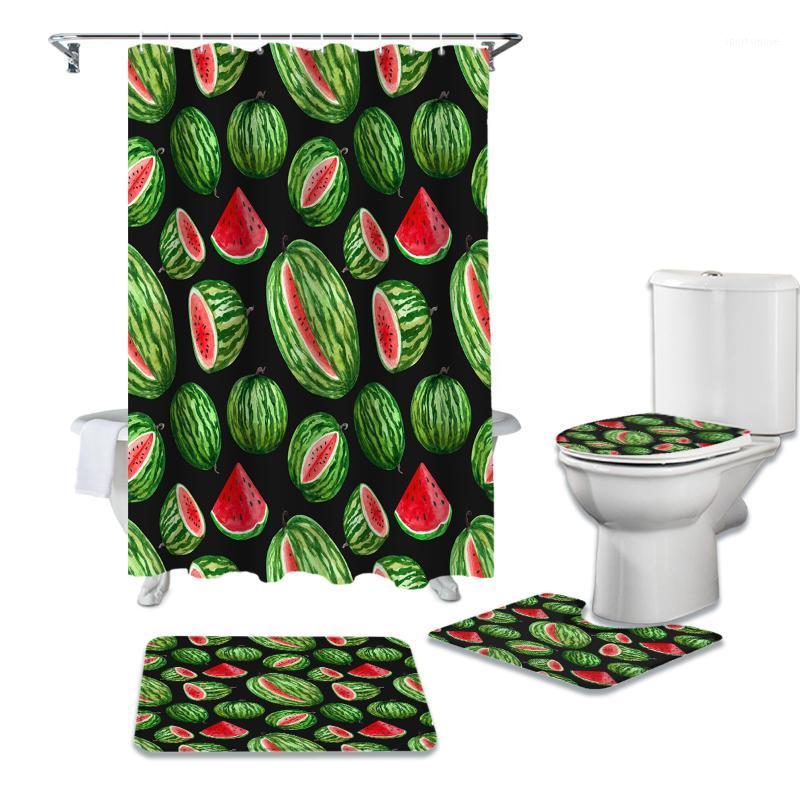 Summer Fruit Watermelon Shower Curtain Sets Non-Slip Rugs Toilet Lid Cover and Bath Mat Bathroom Curtains Set1
Summer Fruit Watermelon Shower Curtain Sets Non-Slip Rugs Toilet Lid Cover and Bath Mat Bathroom Curtains Set1