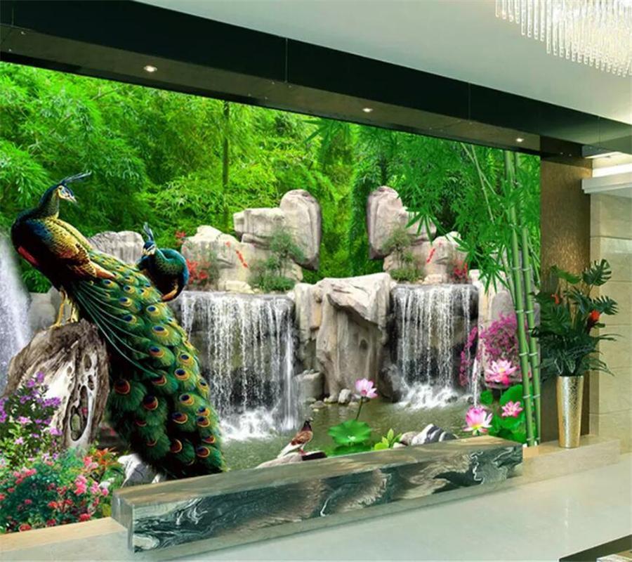 mural Custom wallpaper 3d photo murals bamboo rockery peacock fresh living room bedroom TV background wallpaper for walls 3 d1, As pic
mural Custom wallpaper 3d photo murals bamboo rockery peacock fresh living room bedroom TV background wallpaper for walls 3 d1, As pic
