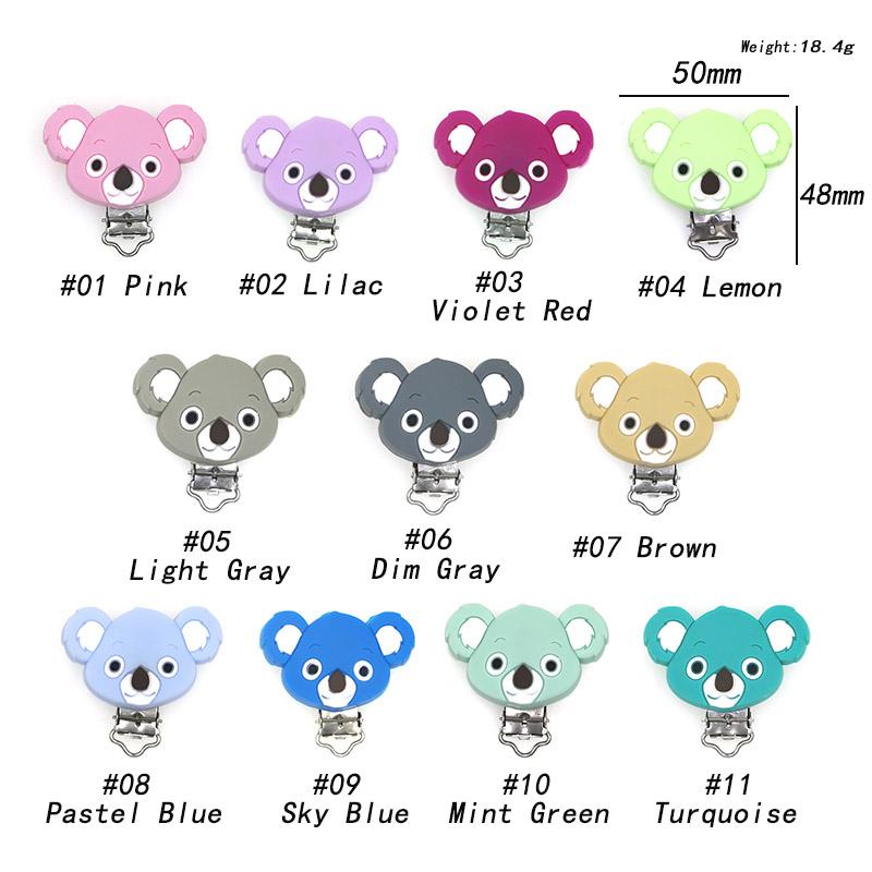10/20/50 Pcs Silicone Pacifier Clip Koala DIY Baby Teething Teether Necklace Bead Tool Nurs Gift Round Heart Accessories
10/20/50 Pcs Silicone Pacifier Clip Koala DIY Baby Teething Teether Necklace Bead Tool Nurs Gift Round Heart Accessories