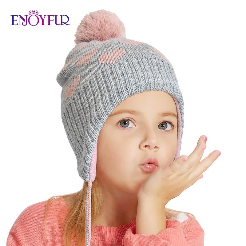 ENJOYFUR winter children knit hats for boys girls natural fur pompom warm kids bonnets cute ear protection ski baby beanies, 03
ENJOYFUR winter children knit hats for boys girls natural fur pompom warm kids bonnets cute ear protection ski baby beanies, 03