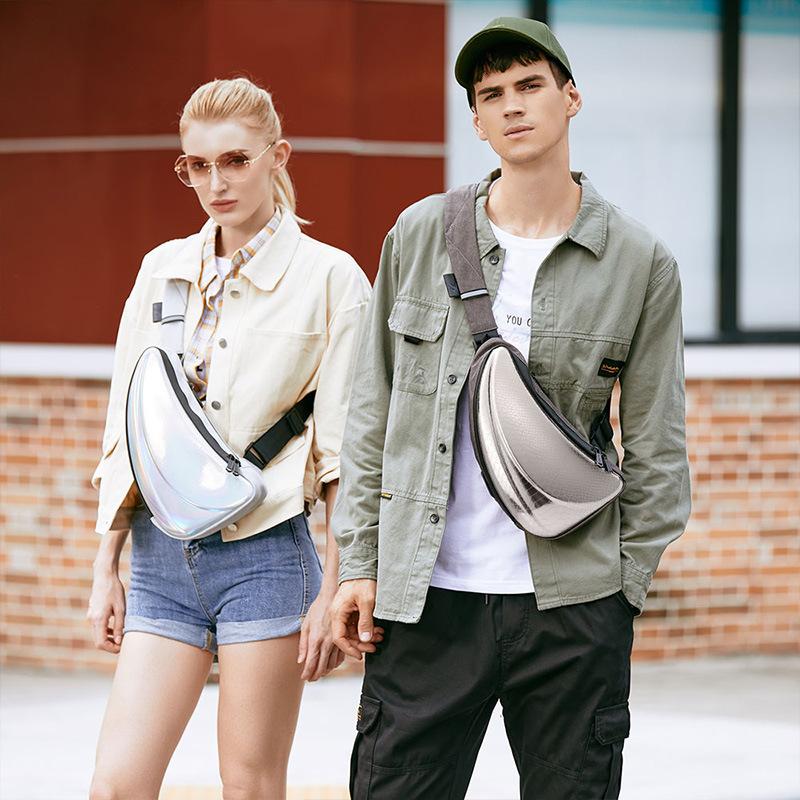 Fashion Unisex Shoulder Bag Couple Chest Bag Waterproof PVC Hard Shell Crescent Shape Cross-Body Pocket Adjustable Strap, Black
Fashion Unisex Shoulder Bag Couple Chest Bag Waterproof PVC Hard Shell Crescent Shape Cross-Body Pocket Adjustable Strap, Black