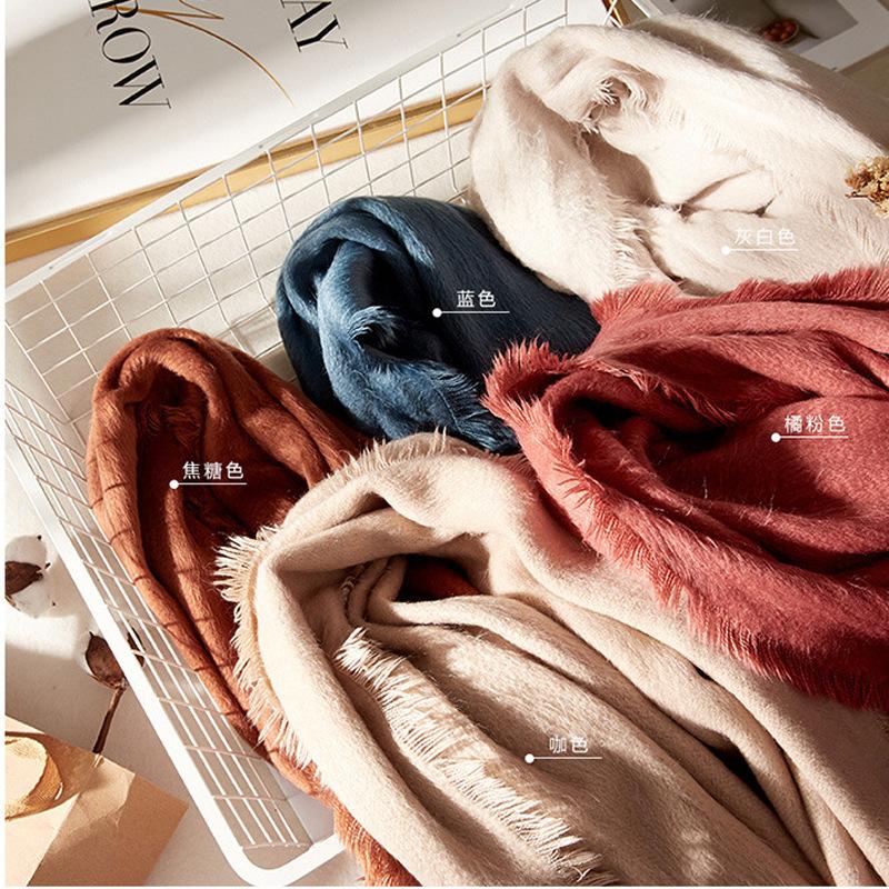 Scarves Autumn And Winter Scarf Women's Sydney Celebrity Inspired Solid Color Cashmere Warm Shawl Japanese Korean Style
Scarves Autumn And Winter Scarf Women's Sydney Celebrity Inspired Solid Color Cashmere Warm Shawl Japanese Korean Style