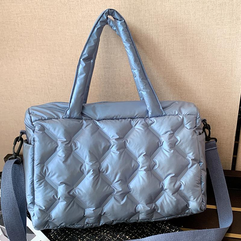 2021Large Capacity Space Cotton Handbag Waterproof Nylon Square Shoulder Pack New Fashion Bright Crossbody Bag Bolsas Sac A Main, Black
2021Large Capacity Space Cotton Handbag Waterproof Nylon Square Shoulder Pack New Fashion Bright Crossbody Bag Bolsas Sac A Main, Black