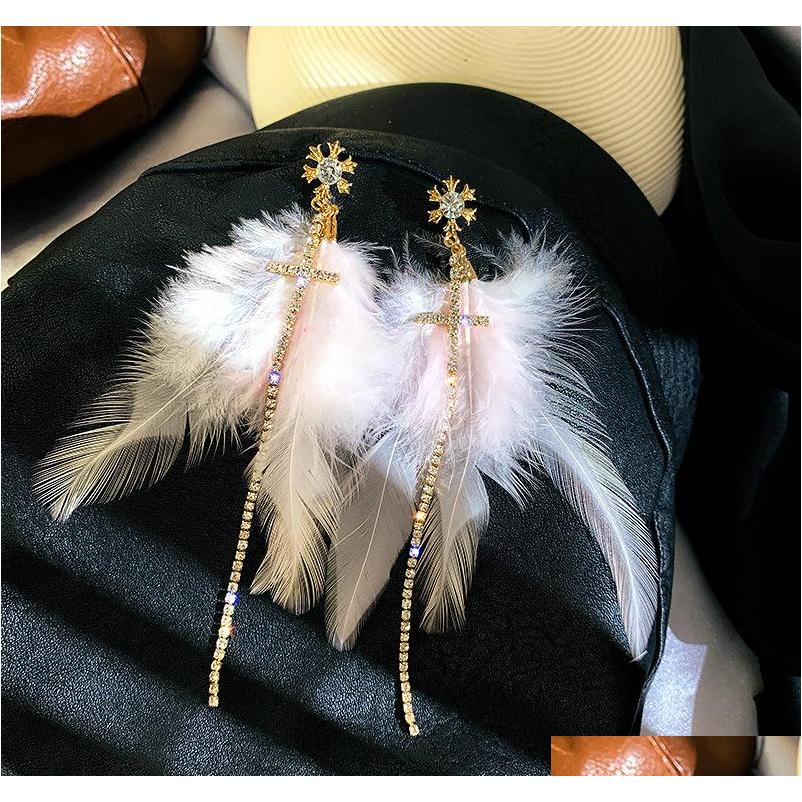 S947 Hot Fashion Jewelry S925 Silver Needle Feather Earrings Rhisntone Cross Long Tassel D sqcVgk new_dhbest
S947 Hot Fashion Jewelry S925 Silver Needle Feather Earrings Rhisntone Cross Long Tassel D sqcVgk new_dhbest