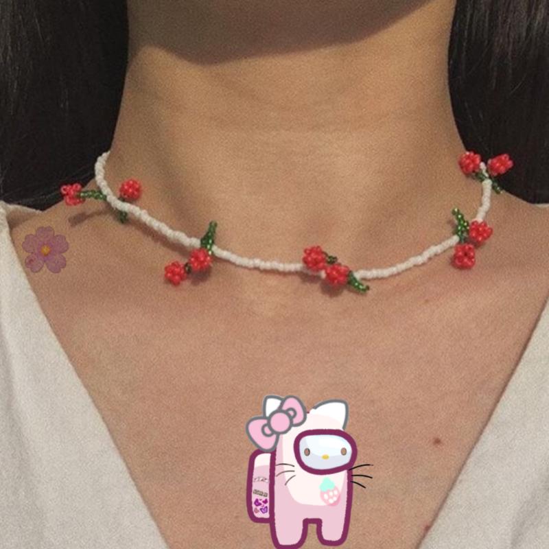 Chokers Harajuku Y2K Hand Made Flower Choker For Women Beaded Resin Vintage Charms Colourful Necklace Gossip Girl 90s Jewelry Aesthetic
Chokers Harajuku Y2K Hand Made Flower Choker For Women Beaded Resin Vintage Charms Colourful Necklace Gossip Girl 90s Jewelry Aesthetic