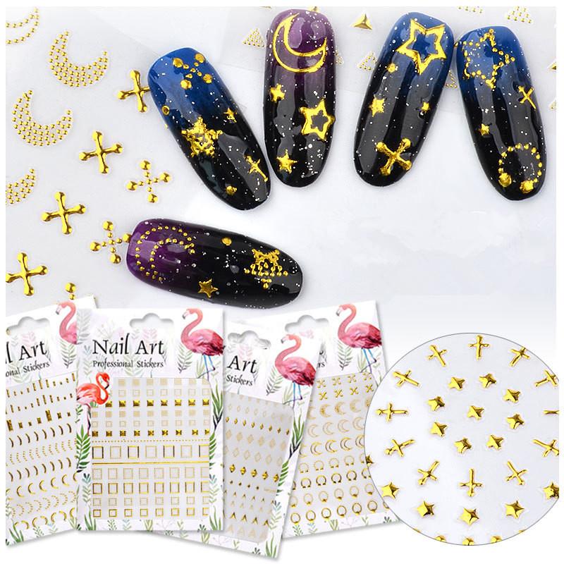 New Fashion Nail Art Sticker 3D Golden Metal Metal Rivet Hollow Sticker DIY Nail Art Jewelry Decoration Accessories, Dp335
New Fashion Nail Art Sticker 3D Golden Metal Metal Rivet Hollow Sticker DIY Nail Art Jewelry Decoration Accessories, Dp335