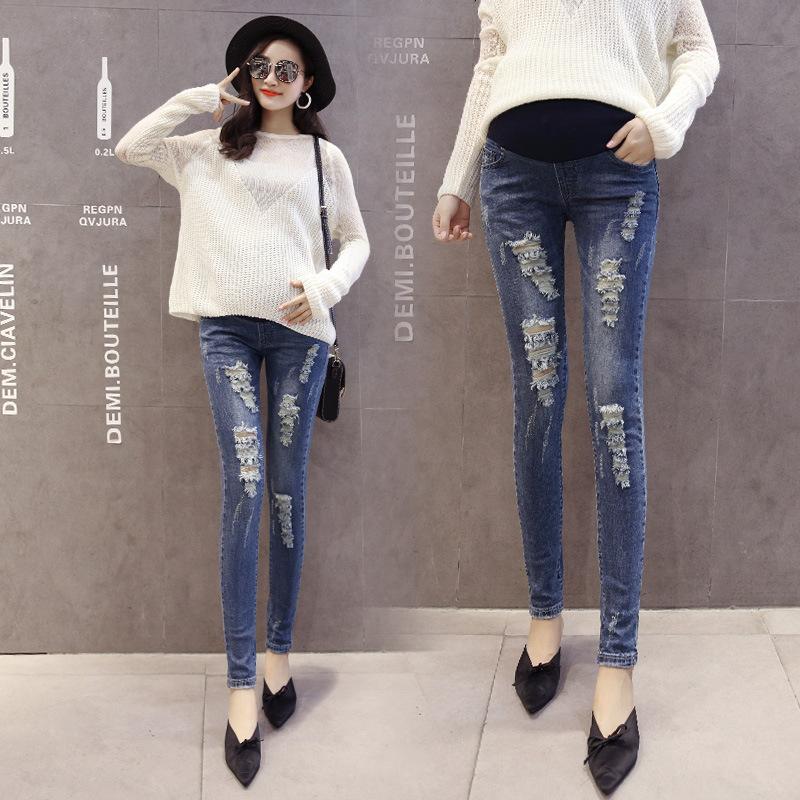 Maternity Clothes Fashion Ripped Hole Maternity Jeans Skinny Pregnant Women Pants Spring Autumn Trousers for Pregnancy, Blue
Maternity Clothes Fashion Ripped Hole Maternity Jeans Skinny Pregnant Women Pants Spring Autumn Trousers for Pregnancy, Blue