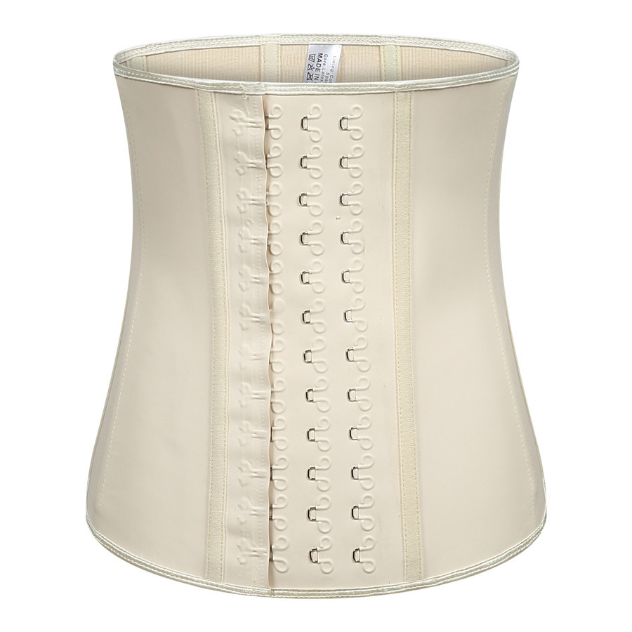 Creative Big Strong Hooks Latex Corset 25 Steel Boned Waist Shaper Women Postpartum Recovery Waist Control Body Cincher Slimming Plus Size