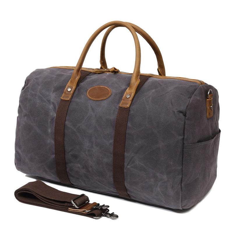 Waxed Canvas Hand Travel Bag Outdoor Large Capacity Men Gym Portable Duffle Bag Vintage Style Trip Shoulder, Black
Waxed Canvas Hand Travel Bag Outdoor Large Capacity Men Gym Portable Duffle Bag Vintage Style Trip Shoulder, Black