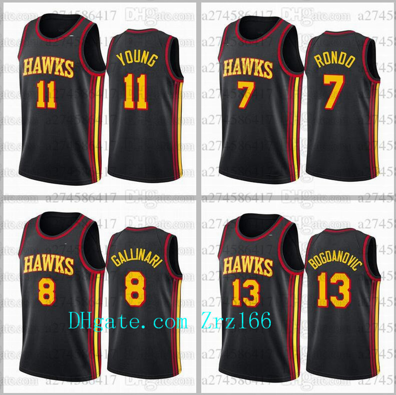 Men basketball Jersey Atlanta Hawks 11 Young 7 rondo 8 Smith 4 Webb 15 Carter black City 2020-21 Jersey, Black;red
Men basketball Jersey Atlanta Hawks 11 Young 7 rondo 8 Smith 4 Webb 15 Carter black City 2020-21 Jersey, Black;red