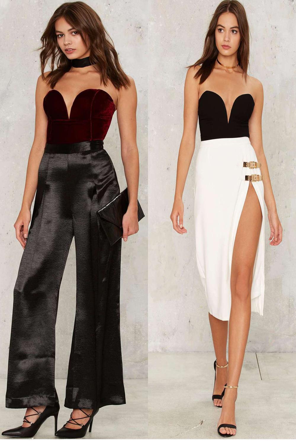 Casual Woman Sleeveless Strapless Velvet Bodysuit Sesy Backless V Neck Bodycon Jumpsuit Fashion Body Tops Clothes Women Suit T200323