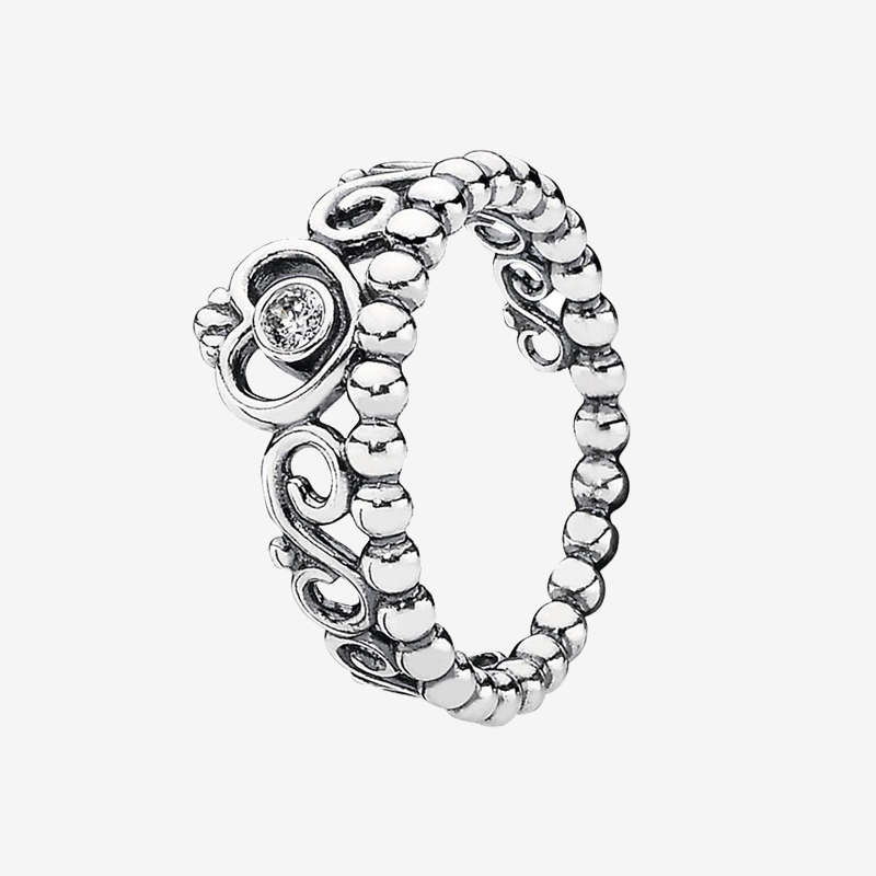 Cute Women's Princess Tiara Crown Ring 925 Sterling Silver Jewelry for CZ diamond Wedding Rings set with box
Cute Women's Princess Tiara Crown Ring 925 Sterling Silver Jewelry for CZ diamond Wedding Rings set with box