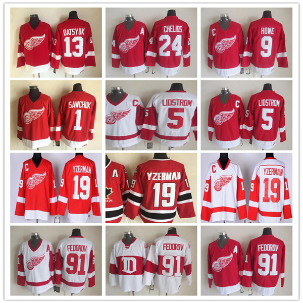 Detroit Red Wings Retro Sergei Fedorov Jersey Hockey Nicklas Lidstrom Steve Yzerman Pavel Datsyuk Gordie Howe Chris Chelios Terry Sawchuk St, Black;red
Detroit Red Wings Retro Sergei Fedorov Jersey Hockey Nicklas Lidstrom Steve Yzerman Pavel Datsyuk Gordie Howe Chris Chelios Terry Sawchuk St, Black;red
