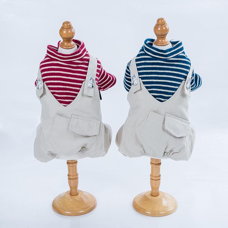 Dog Clothes for Autumn and Winter Thick Four-legged Pet Clothes for Small Dog Striped Design Red Blue Colors Cheap
Dog Clothes for Autumn and Winter Thick Four-legged Pet Clothes for Small Dog Striped Design Red Blue Colors Cheap