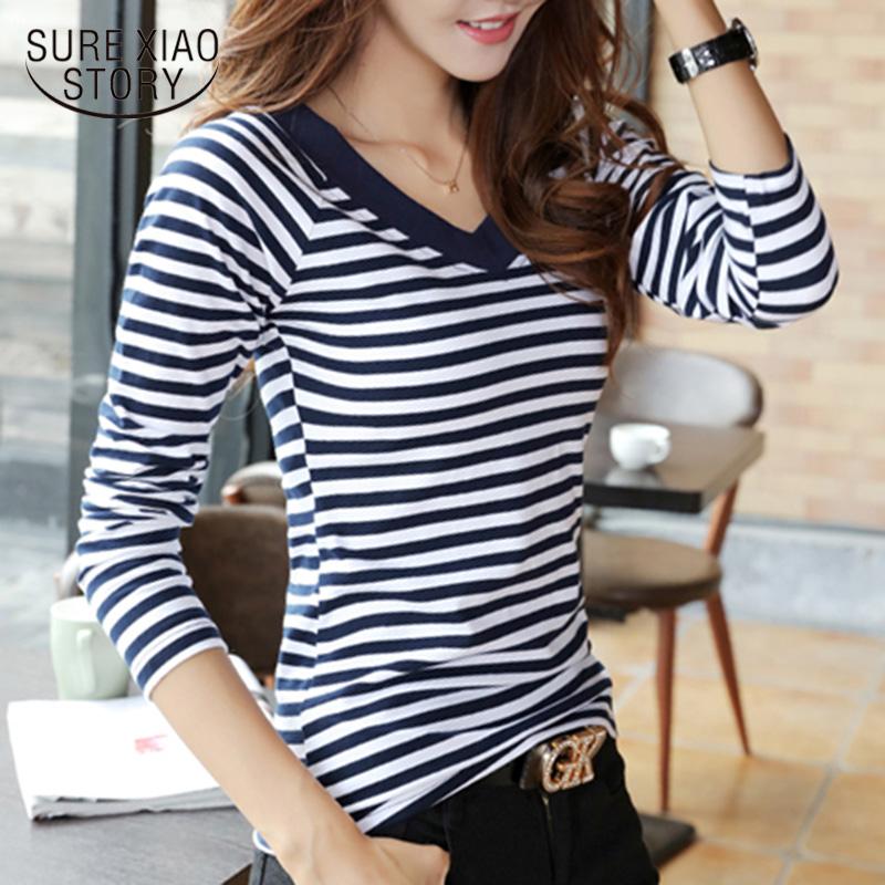 Women's T-Shirt T Shirt Women 2022 Spring Autumn Tops Tee Long Sleeve Tshirt Striped Female Fashion Shirts 7537, White
Women's T-Shirt T Shirt Women 2022 Spring Autumn Tops Tee Long Sleeve Tshirt Striped Female Fashion Shirts 7537, White