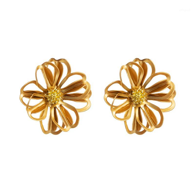 Stud Korean Elegant Gold Color Flower Statement Earrings For Woman Charm Hollow Sunflower Girl Delicate Party Brincos1
Stud Korean Elegant Gold Color Flower Statement Earrings For Woman Charm Hollow Sunflower Girl Delicate Party Brincos1