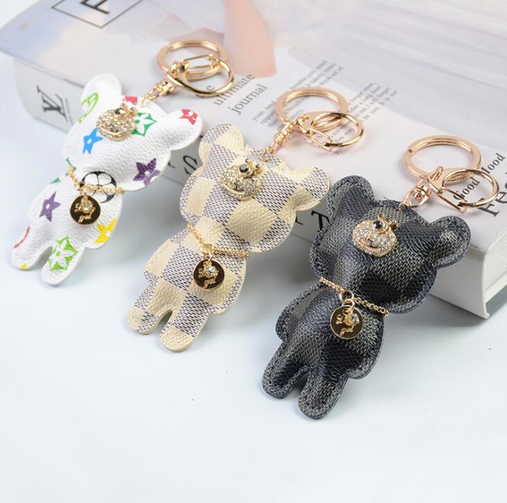 Bear Key Chain Accessories Fashion Rhinestone Key Ring PU Leather Bear Pattern Car Keychain Jewelry Bag Charm Animal Keyring Holder
Bear Key Chain Accessories Fashion Rhinestone Key Ring PU Leather Bear Pattern Car Keychain Jewelry Bag Charm Animal Keyring Holder