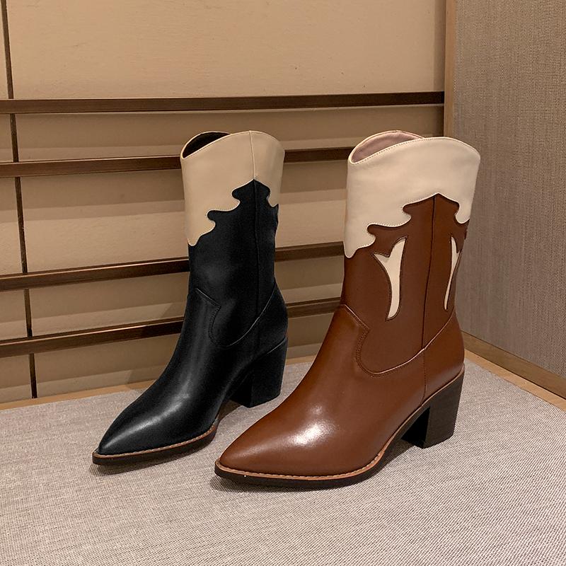 2020 New winter shoes women's ankle boots femme cow leather mixed colors brand west boots zapatos de mujer, Black
2020 New winter shoes women's ankle boots femme cow leather mixed colors brand west boots zapatos de mujer, Black