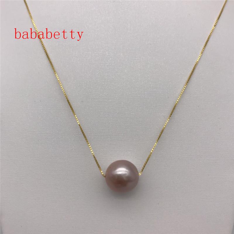 NEW Perfect Cultured freshwater 12-13MM natural purple irregular shaped Edison pearls Tibetan silver necklace 18