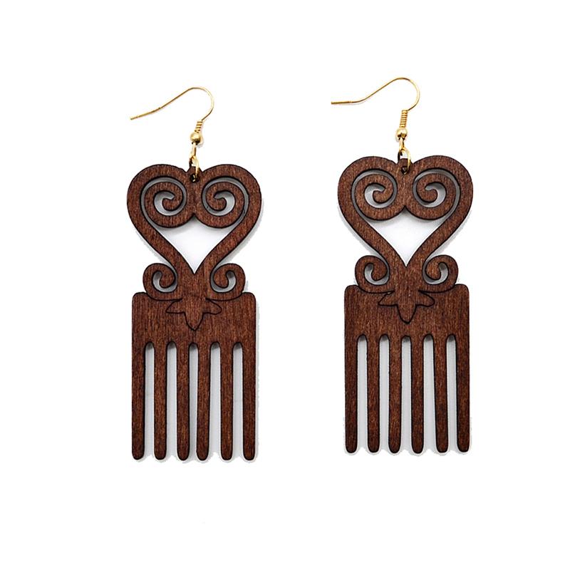 Wooden Comb Earrings Laser Cutting African Style Pendant Earrings Fashion Jewelry Fashion Exaggerated Wood
Wooden Comb Earrings Laser Cutting African Style Pendant Earrings Fashion Jewelry Fashion Exaggerated Wood