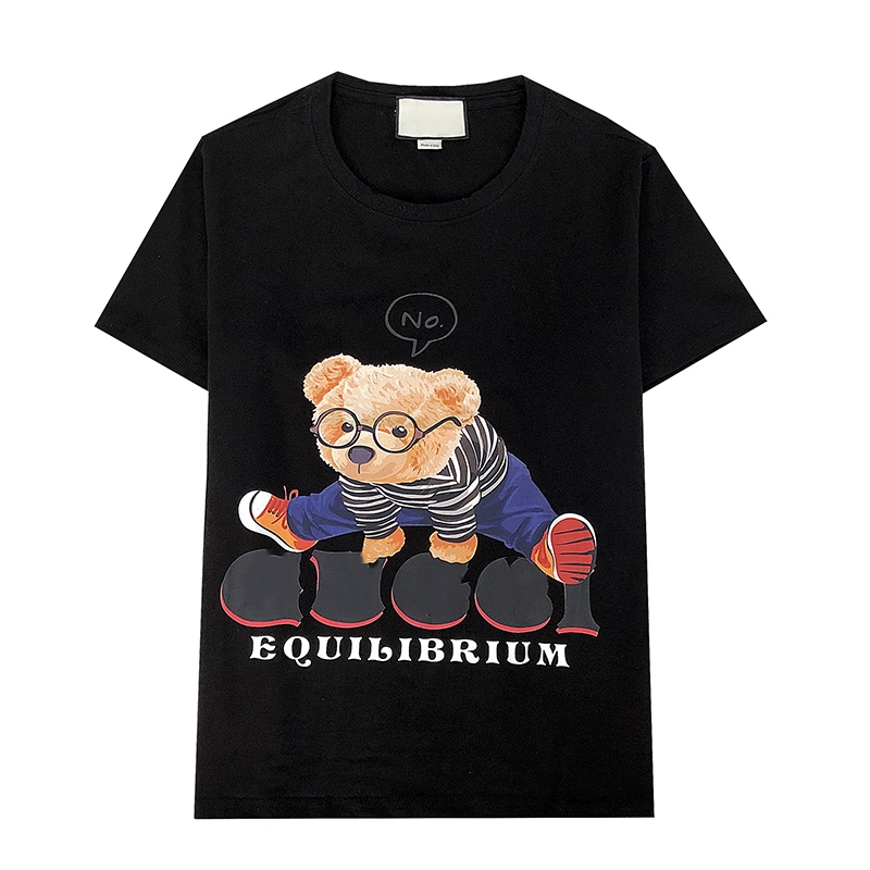 High Quality Men designers Crew Neck T Shirt Mens Fashion Lovely Bear Print Stylist T Shirts Men Women Summer Short Sleeve Tees Tops, White;black
High Quality Men designers Crew Neck T Shirt Mens Fashion Lovely Bear Print Stylist T Shirts Men Women Summer Short Sleeve Tees Tops, White;black