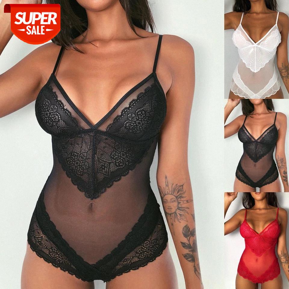 Women Sexy See-Through Deep V-Neck Sleeveless Nightwear Lace Ruffles Bodysuits Lingerie Babydoll Sleepwear Underwear Hot Fashion #kq3A, Black;white
Women Sexy See-Through Deep V-Neck Sleeveless Nightwear Lace Ruffles Bodysuits Lingerie Babydoll Sleepwear Underwear Hot Fashion #kq3A, Black;white