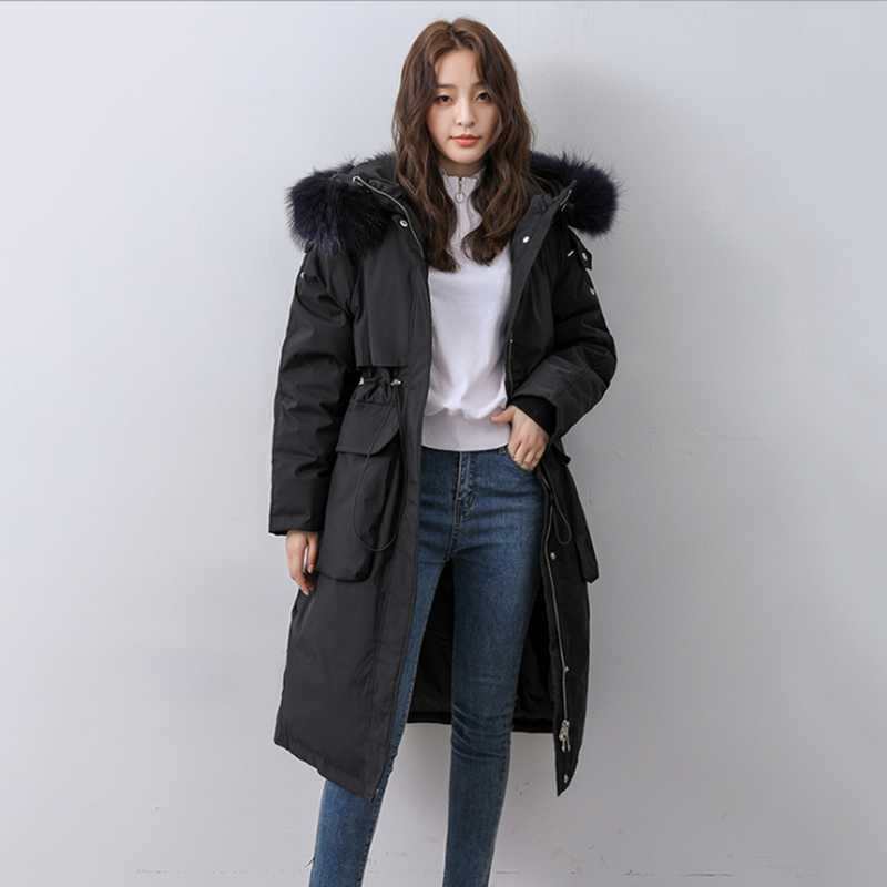 2020 new style winter down jacket long style Korean version real wool collar thickened women coat loose fashion lady clothes, Simulation collar
2020 new style winter down jacket long style Korean version real wool collar thickened women coat loose fashion lady clothes, Simulation collar