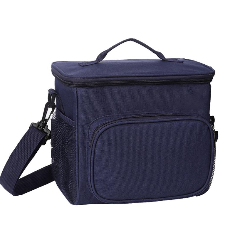 Lunch Bag Leakproof Reusable Insulated Durable Cooler Lunch Bag Office Picnic Beach Box with Adjustable Shoulder Strap