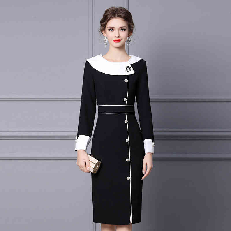 Casual Dresses Zhili Hepburn dress autumn and winter high-end atmospheric long sleeve medium length thickened with coat 1N4A, Black
Casual Dresses Zhili Hepburn dress autumn and winter high-end atmospheric long sleeve medium length thickened with coat 1N4A, Black