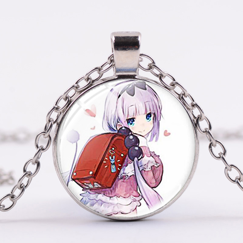 Miss Kobayashi's Dragon Maid Chain Necklace Kanna Kamui Glass Pictures Lovely Silver Plated Delicate Anime Theme Jewelry
Miss Kobayashi's Dragon Maid Chain Necklace Kanna Kamui Glass Pictures Lovely Silver Plated Delicate Anime Theme Jewelry