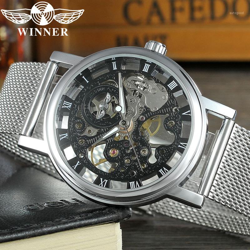 Wristwatches WINNER Men Wristwatch Sport Male Clock Top Stainless Steel Waterproof Hand Wind Mechanica Man Watch 0061, Wr00605 without box
Wristwatches WINNER Men Wristwatch Sport Male Clock Top Stainless Steel Waterproof Hand Wind Mechanica Man Watch 0061, Wr00605 without box