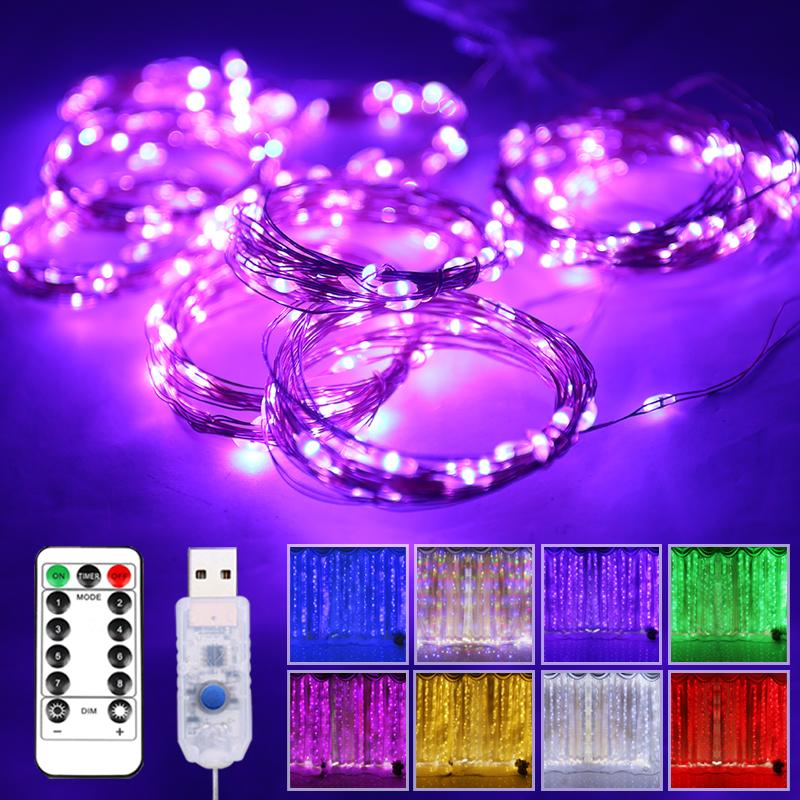 Strings Christmas Light Garland Outdoor Curtain Home Led String Wedding Decoration For Room USB Remote Holiday Lighting
Strings Christmas Light Garland Outdoor Curtain Home Led String Wedding Decoration For Room USB Remote Holiday Lighting