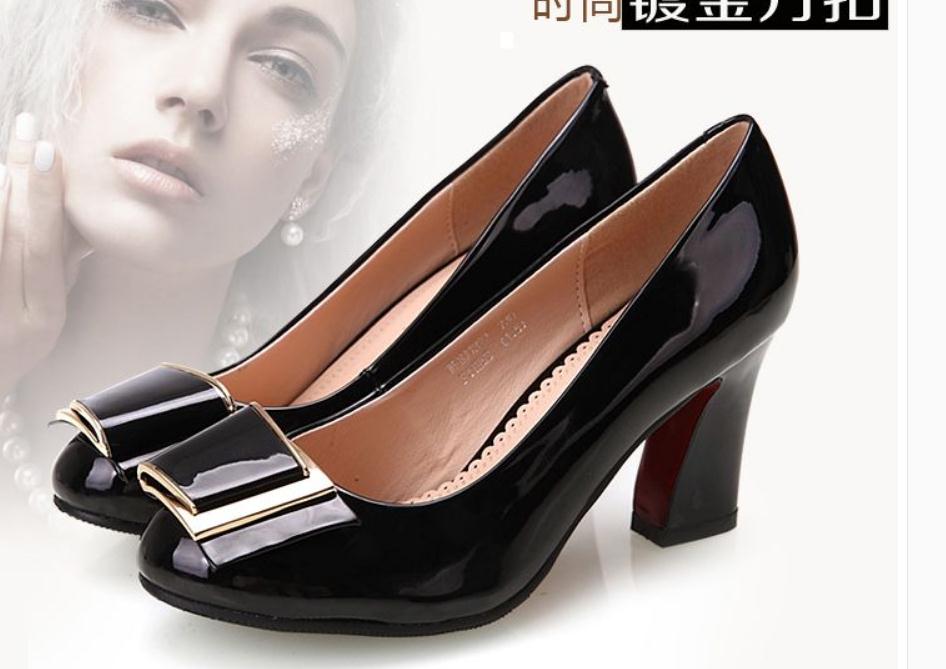 2020 Women's shoes in Spring and Autumn with New style High heel Coarse heel round head bowknot @OLM63, Beige
2020 Women's shoes in Spring and Autumn with New style High heel Coarse heel round head bowknot @OLM63, Beige