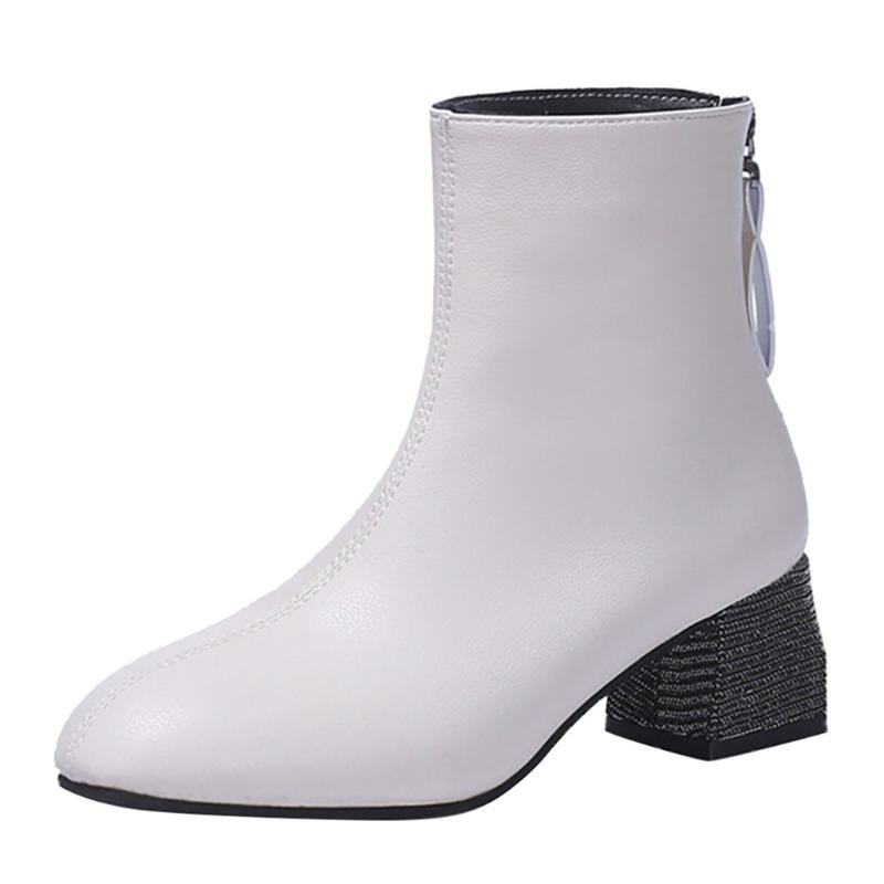 2020 fashion ladies casual retro large size solid color with zipper boots women's boots solid high heels women's shoes, Black
2020 fashion ladies casual retro large size solid color with zipper boots women's boots solid high heels women's shoes, Black