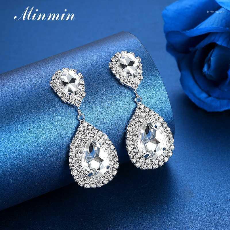 Minmin 6 Colors Teardrop Crystal Long Earrings Rhinestone Bridal Drop Earrings for Women Party Wedding Jewelry 2020 EH0031
Minmin 6 Colors Teardrop Crystal Long Earrings Rhinestone Bridal Drop Earrings for Women Party Wedding Jewelry 2020 EH0031