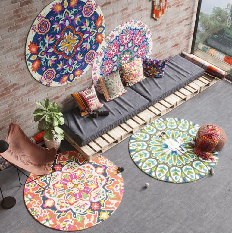 Retro Ethnic Jacquard Kitchen Bathroom Anti Slip round Rugs Home Entrance round floor carpet Door Mat bedroom tapis
Retro Ethnic Jacquard Kitchen Bathroom Anti Slip round Rugs Home Entrance round floor carpet Door Mat bedroom tapis