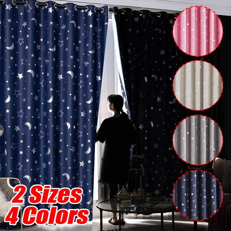 Shading Curtains Black-out Window Curtain Opposite Moon Star Printed Curtain For Living Room Bedroom Eyelet Grommet Top 4 Colors, Blue
Shading Curtains Black-out Window Curtain Opposite Moon Star Printed Curtain For Living Room Bedroom Eyelet Grommet Top 4 Colors, Blue